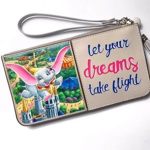 One of a Kind Painted Dumbo Wristlet